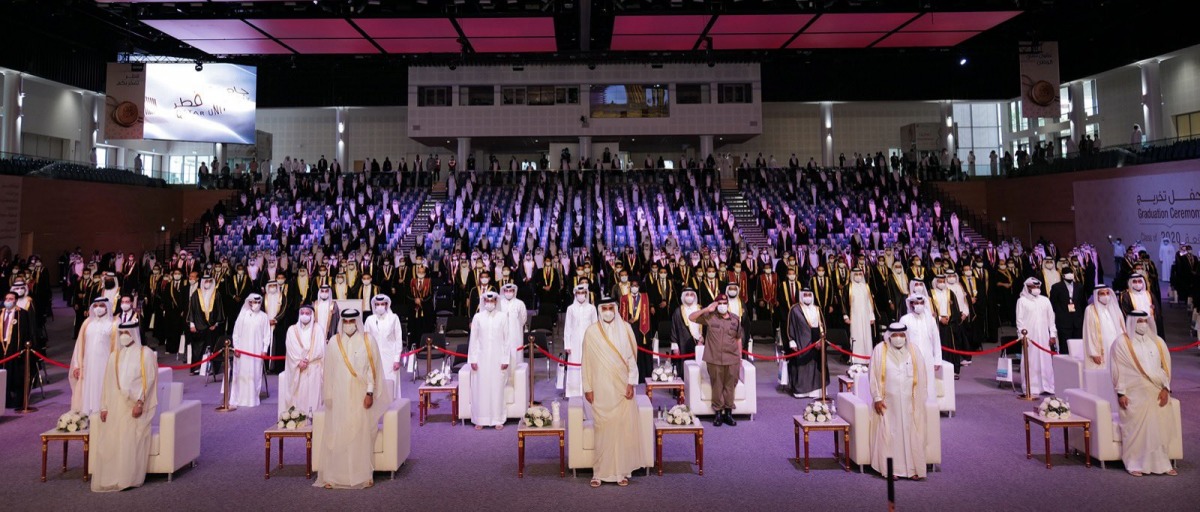 صاحب السمو : نحث خريجي جامعة قطر على مواصلة بذل الجهد لتحقيق رؤية قطر الوطنية