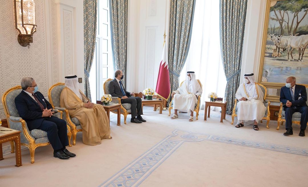 الأمير تميم يستقبل الأمين العام لجامعة الدول العربية ووزراء الخارجية العرب