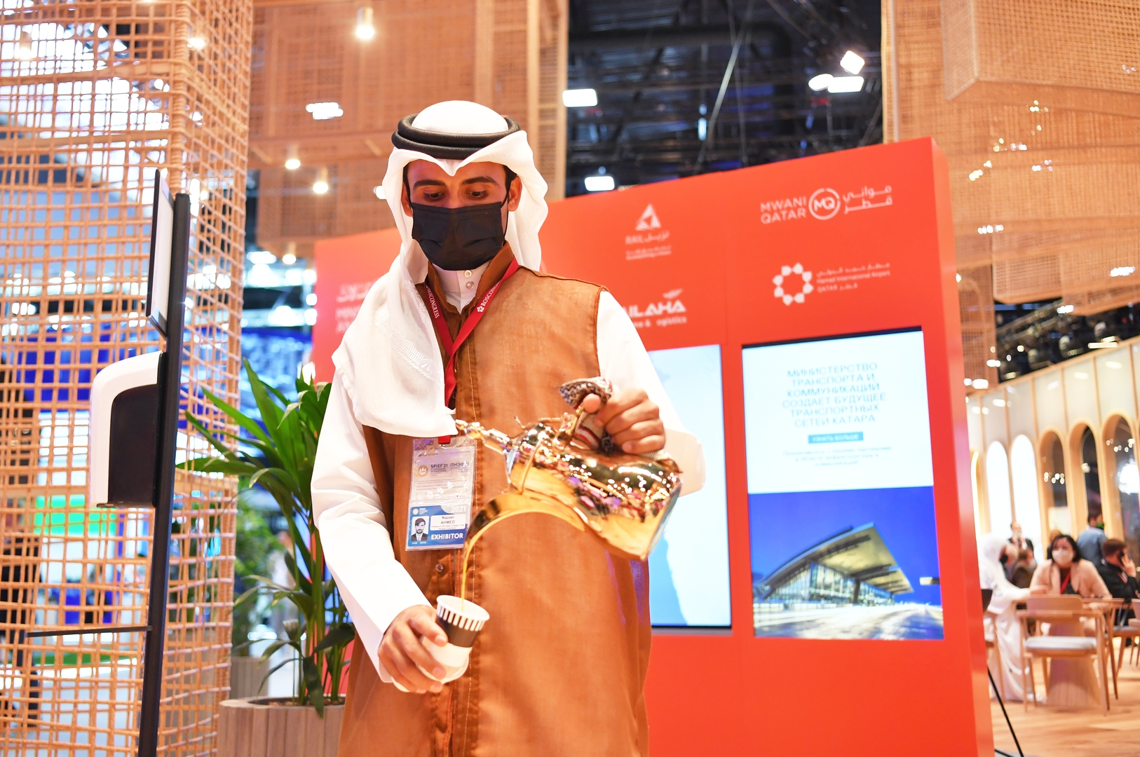افتتاح جناح قطر في منتدى بطرسبورغ الاقتصادي الدولي