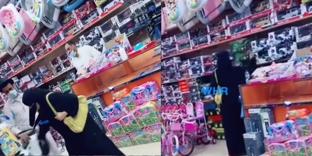 بالفيديو: فتاة سعودية تقتحم محل تجاري في المملكة وتفاجئ البائعين بفعل صادم