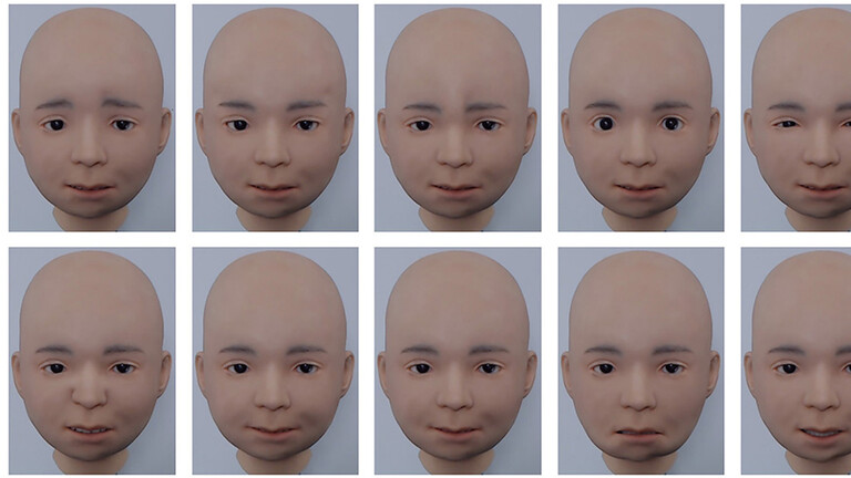 اليابان تطور طفل آلي قادر على التعبير عن 6 مشاعر بشرية بشكل مبهر