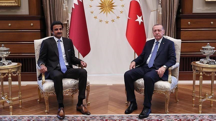 أمير قطر يبحث مع الرئيس التركي العلاقات الاستراتيجية بين البلدين وسبل تطويرها