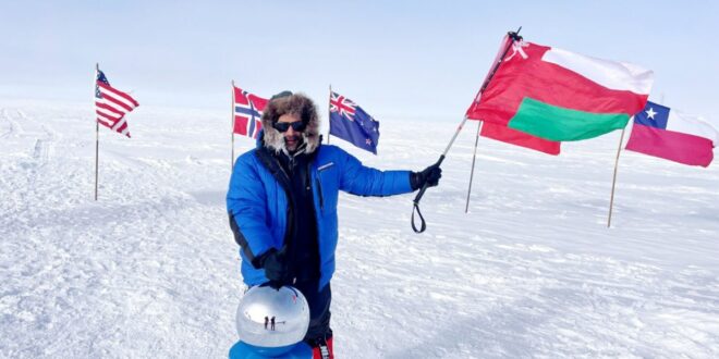 مغامر عماني يتسلق أعلى قمم «الانتاركتيكا»