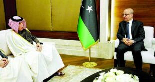 المريخي يجتمع مع نائب رئيس المجلس الرئاسي الليبي