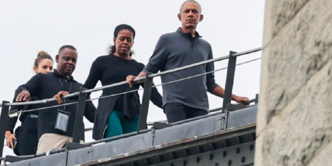 أوباما يتجاهل إجراءات السلامة خلال تسلقه جسرا في سيدني