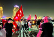 أبناء الجالية التركية بالدوحة يحتفلون بفوز أردوغان