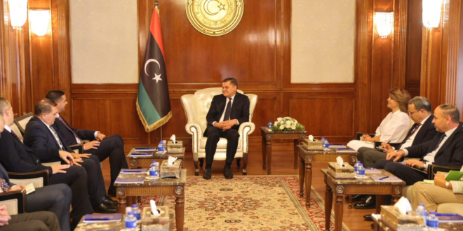رئيس حكومة الوحدة الوطنية الليبية يبحث مع وزير الخارجية المالطي تعزيز التعاون بين البلدين