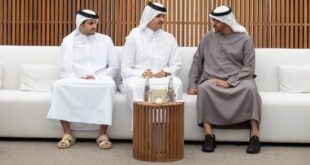 سعادة الشيخ ثاني بن حمد ينقل تعازي سمو الأمير إلى رئيس دولة الإمارات