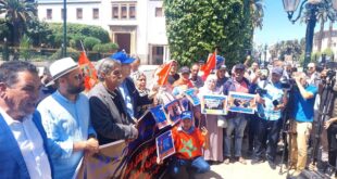 احتجاج أمام البرلمان في الرباط على قتل خفر الحدود الجزائري شابين مغربيين