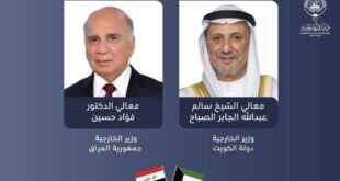 وزير الخارجية الكويتي يجري اتصالاً هاتفياً مع نظيره العراقي