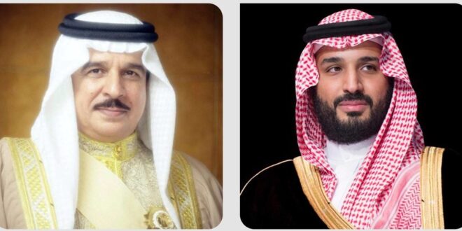 ولي العهد السعودي يعزي ملك البحرين في الشهداء بعمليات إعادة الأمل