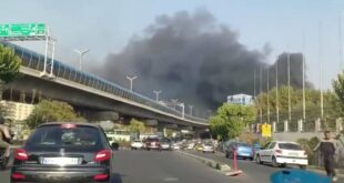 إخماد حريق في مستودع تابع لوزارة الدفاع الإيرانية