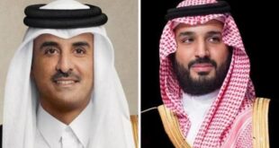 ولي العهد السعودي يتلقى رسالة من أمير قطر