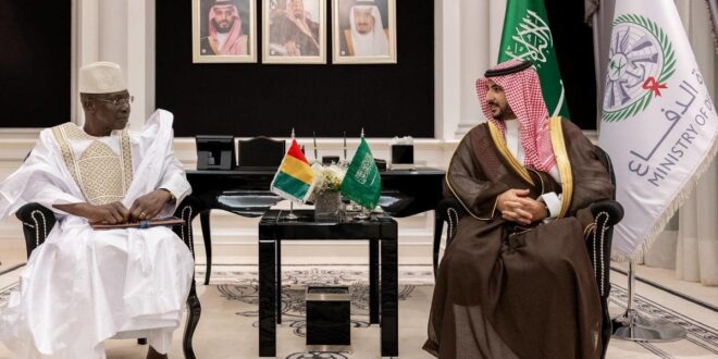 وزير الدفاع السعودي يستعرض التعاون العسكري والدفاعي مع نظيره الغيني