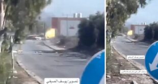 حرب غزة: فيديو يظهر دبابة تطلق النار على سيارة على طريق صلاح الدين جنوب مدينة غزة