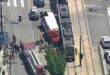 إصابة 55 شخصا على الأقل جراء اصطدم قطار بحافلة في لوس أنجلوس (فيديو)