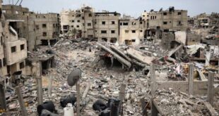 جانب من الدمار في خان يونس جنوبي قطاع غزة في 2 مايو/أيار 2024