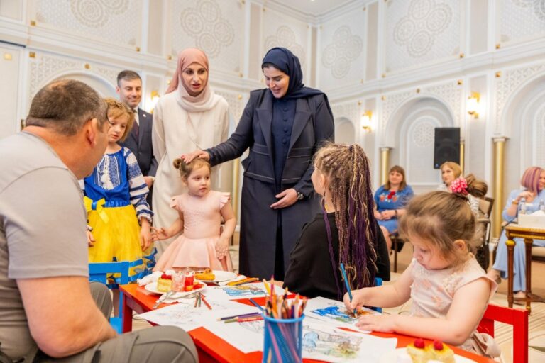 Al Misnad Meets Russian, Ukrainian Families Receiving Care in Qatar